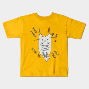 Stay At Home Order From your Cat T-Shirt Kids T-Shirt